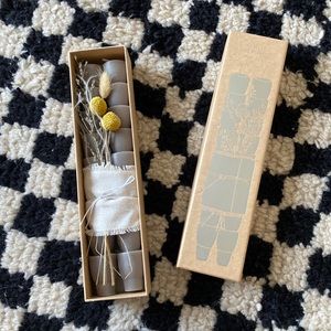 Anthropologie Botanical Taper Candles